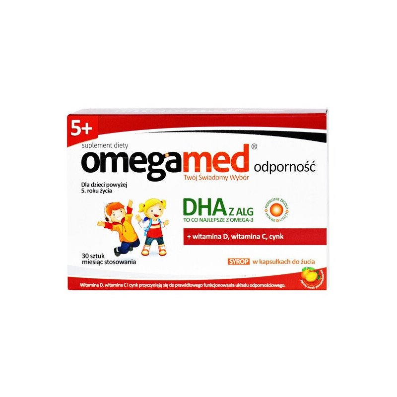 Omegamed Odporność 5+, syrop w kapsułkach do żucia, 30 szt.
