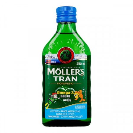 Mollers Tran Norweski, aromat owocowy, 250 ml