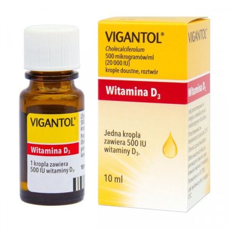 Vigantol, witamina D3 krople doustne, (20.000 j.m./ml), 10 ml