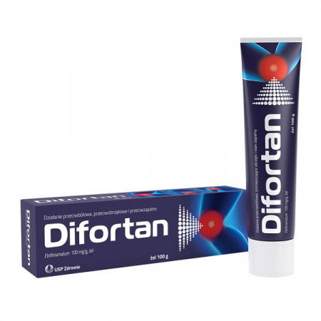 Difortan, 100 mg/g, żel,100 g