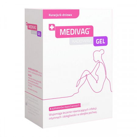 Medivag gel, żel dopochwowy, 6 aplikatorów x 5 ml