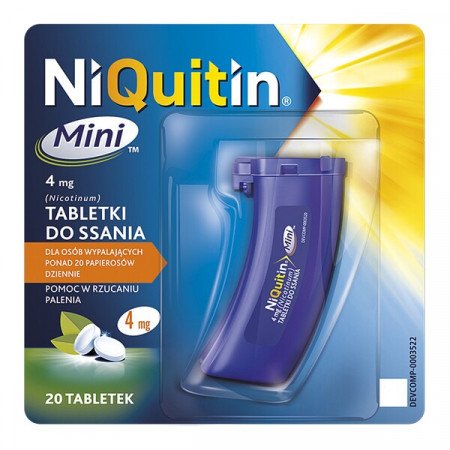 Niquitin Mini, 4 mg, tabletki do ssania, 20 szt.