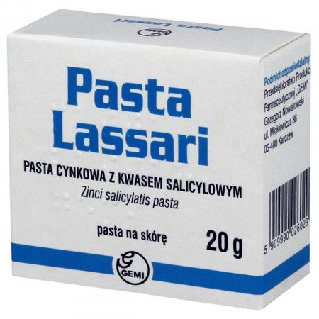 Pasta cynkowa z kwasem salicylowym GEMI (Pasta Lassari), 20 g