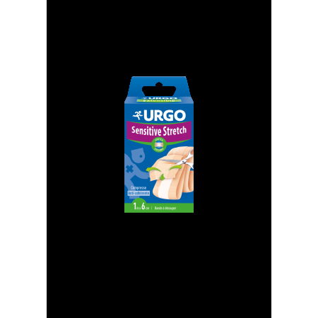 URGO Sensitive Stretch, plaster elastyczny, 1m x 6cm