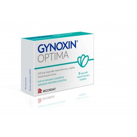 Gynoxin Optima, 200 mg, 3 kapsułki dopochwowe
