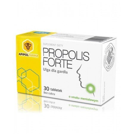 Propolis Forte o smaku pomarańczowym, tabletki do ssania, 30