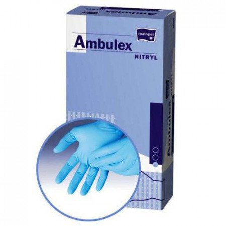 Rękawiczki, zabiegowe Ambulex, niejałowe, rozmiar L, 100 szt