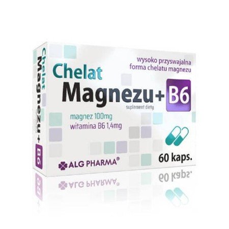 Chelat Magnezu + B6, 60 kaps.