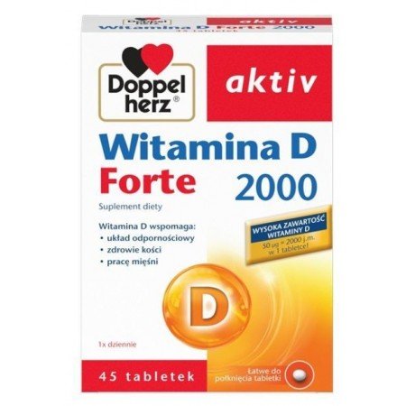 Doppelherz Aktiv Witamina D Forte 2000, 45 tabletek