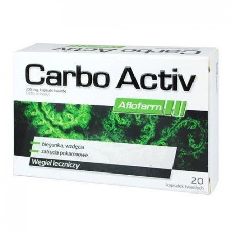 CARBO activ - węgiel leczniczy, kapsułki, 20 sztuk