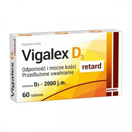 Vigalex D3 2000 j.m. retard 60 tabletek