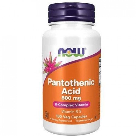 Now Foods Pantothenic Acid 500 mg, 100 kaps.
