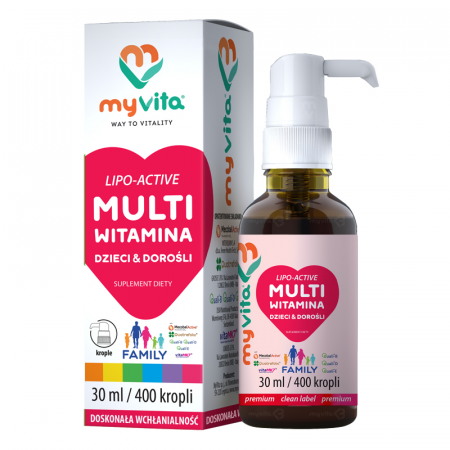 Myvita multiwitamina krople dla dzieci 30 ml