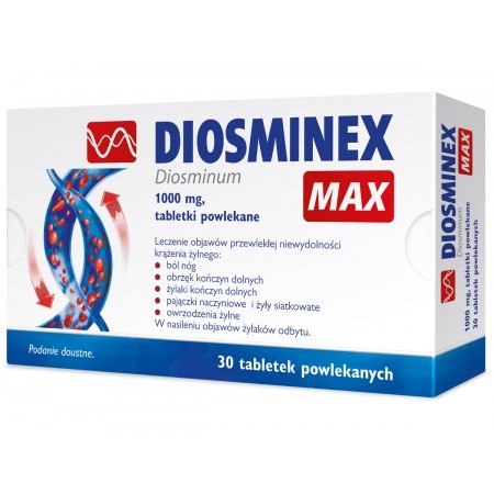 Diosminex Max diosmina 1 g 30 tabl.