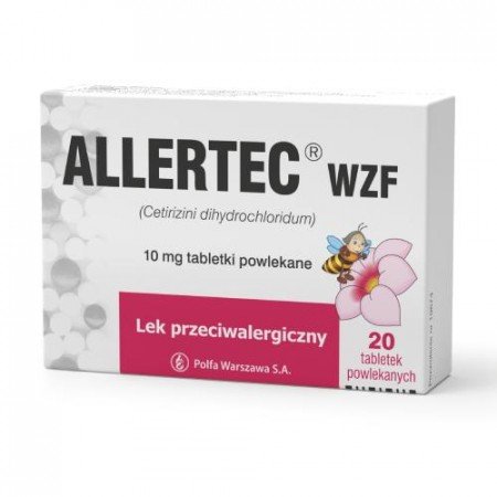 Allertec WZF 10 mg 20 tabletek