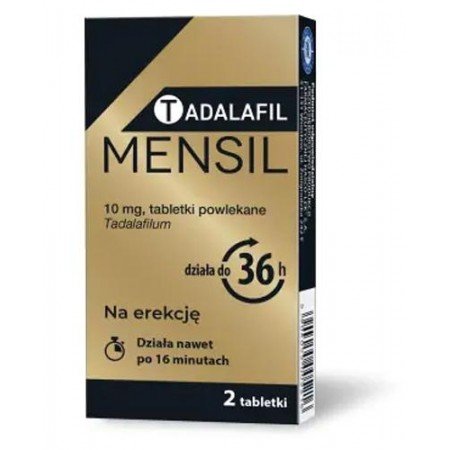 Tadalafil Mensil 10 mg, 2 tabletki