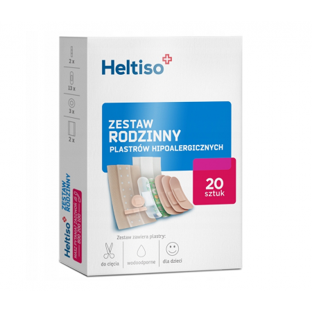 HELTISO Plastry hipoalergiczne Zestaw 20sz