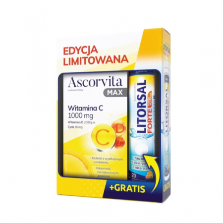 Ascorvita Max + Litorsal Forte mango-marakuja (30tabl. + 20