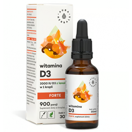 Witamina D3 Forte krople - 30 ml