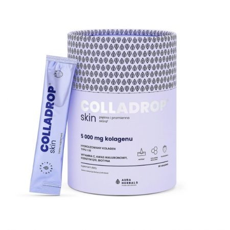 Aura Herbals Colladrop Skin Kolagen 5000 mg proszek - 30 sasz.
