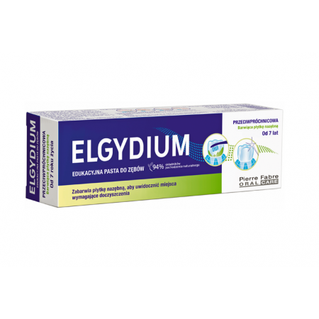 Elgydium Pasta do mycia zębów edukacyjna barwiąca płytkę