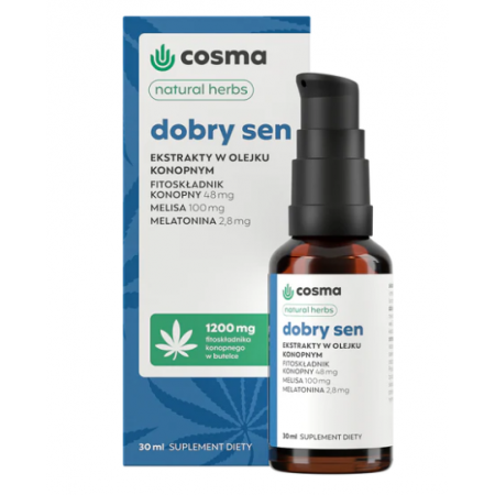 Cosma Cannabis Dobry Sen Natural Herbs krople - 30 ml