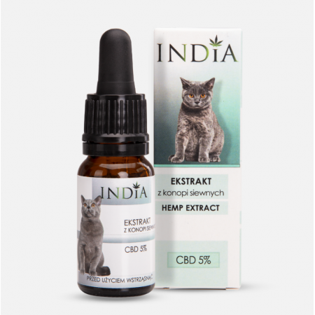 INDIA Ekstrakt CBD 5% dla kotów 10ml
