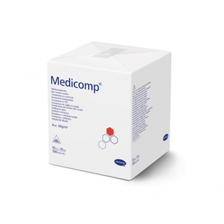 Medicomp Kompres niejałowy 10 x 10 cm - - 100 szt.