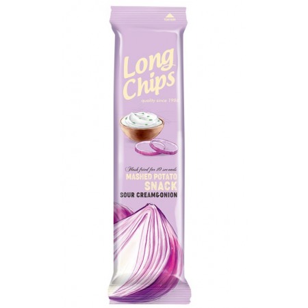 Long Chips - smak śmietanowo- cebulowy 75