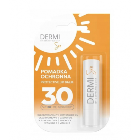 Dermi Sun Pomadka ochronna SPF 30 - - 4,9 g