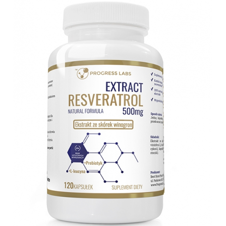 Resveratrol 500 mg Extract kapsułki - 120 kaps.