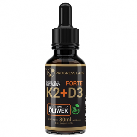 Naturalne Witaminy K2 + D3 Forte krople - 30 ml