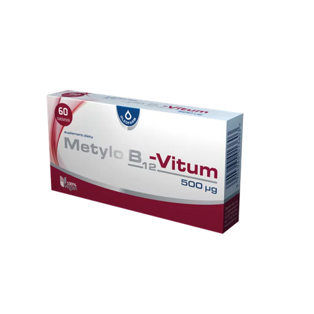 Metylo B12-Vitum 500 mcg tabletki - 60 tabl.