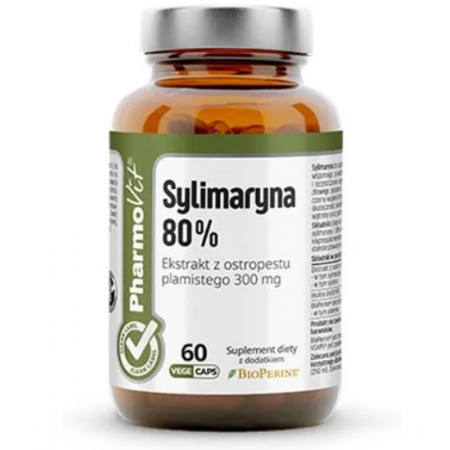 Pharmovit Sylimaryna 80% kapsułki - 60 kaps. (but. ze szkła)