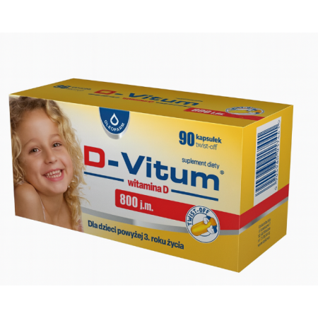 D-Vitum witamina D 800 j.m. kapsułki twist off D-Vitum witamina D 800 j.m. kapsułki twist off, dla dzieci powyżej 3. r.ż_2