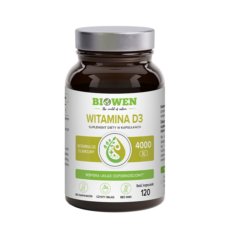 Biowen - Witamina D3 120kps. Biowen - Witamina D3 120kps.