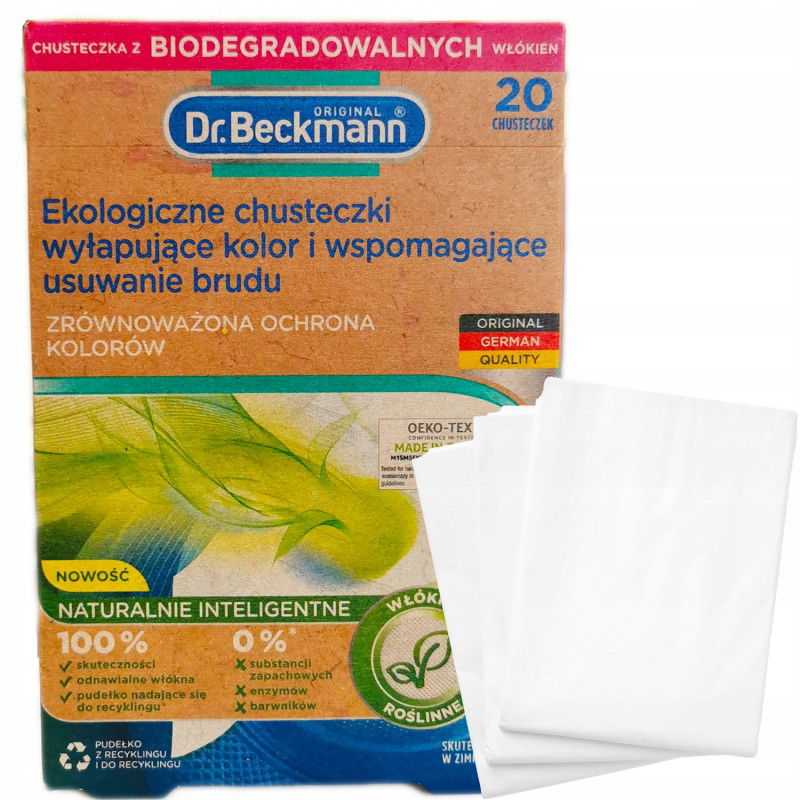 Dr. Beckmann - chusteczki EKO wyłapujące kolor 20 szt.