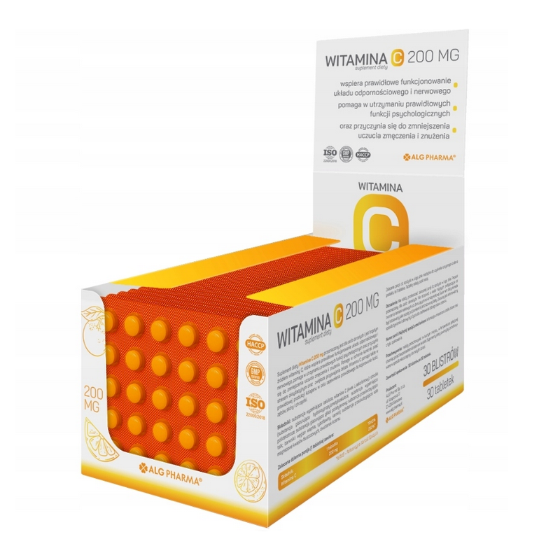 Witamina C 200 mg tabletki - 30 tabl.