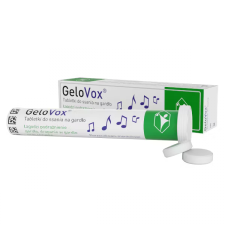 GeloVox, smak porzeczkowo-mentolowy, 20 tabletek do ssania GeloVox, smak porzeczkowo-mentolowy, 20 tabletek do ssania_2