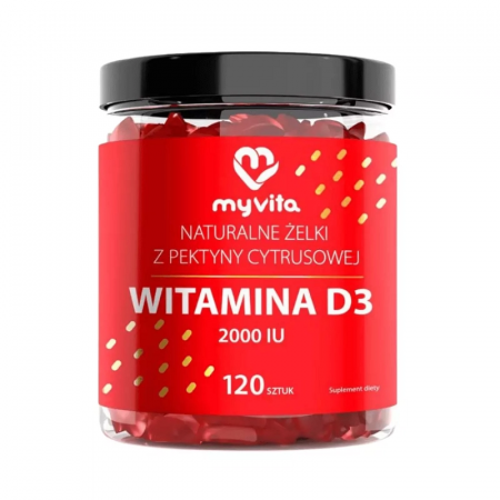 Witamina D MyVita Witamina D3 2000IU 120 żelek Witamina D MyVita Witamina D3 2000IU 120 żelek_2