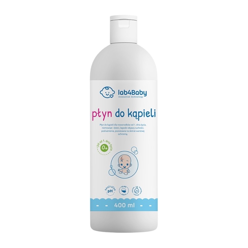 Lab4baby Płyn do kąpieli od 1 dnia życia 400 ml Lab4baby Płyn do kąpieli od 1 dnia życia 400 ml