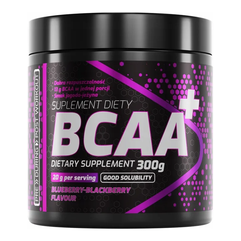 BCAA+ jagoda jeżyna 300g BCAA+ jagoda jeżyna 300g