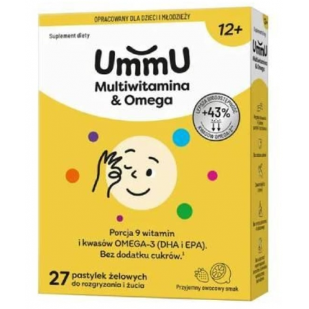 Ummu Multiwitamina & Omega 12+ 27 pastylek żelowych Ummu Multiwitamina & Omega 12+ 27 pastylek żelowych_2