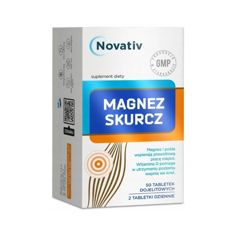 Novativ Magnez Skurcz 50 tabletek Novativ Magnez Skurcz 50 tabletek