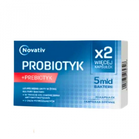 Novativ Probiotyk + Prebiotyk, 20 kapsułek Novativ Probiotyk + Prebiotyk, 20 kapsułek_2