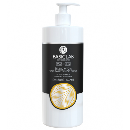 BasicLab, żel do mycia ciała, twarzy i skóry głowy, 500 ml BasicLab, żel do mycia ciała, twarzy i skóry głowy, 500 ml_2