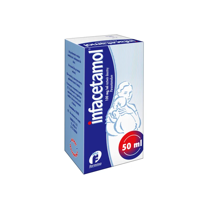 Infacetamol roztwór doustny 100 mg/ml 50 ml