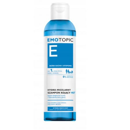 Emotopic Med + Hydro-micelarny szampon do mycia włosów kojący - Emotopic Med + Hydro-micelarny szampon do mycia włosów kojący - - 250 ml_2