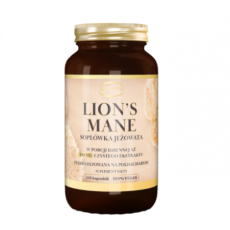 Lion's Mane - Soplówka Jeżowata 530mg ekstraktu 100kps VEGAN Lion's Mane - Soplówka Jeżowata 530mg ekstraktu 100kps VEGAN_2