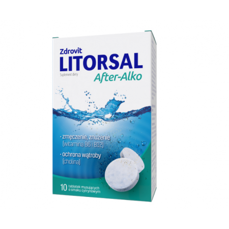 Zdrovit Litorsal After-Alko tabletki musujące - 10 tabl.
